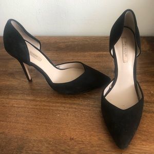 Zara | 38 | Black Classic Suede Pump